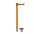 Montour Line Stanchion Belt Barrier Removable Base Orange Post 7.5ftArea Belt MSX630R-OR-ESDPRYB-75